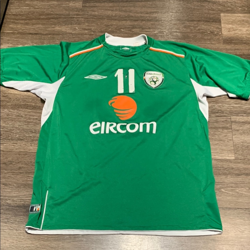 Vintage Umbro Ireland Duff Soccer Jersey